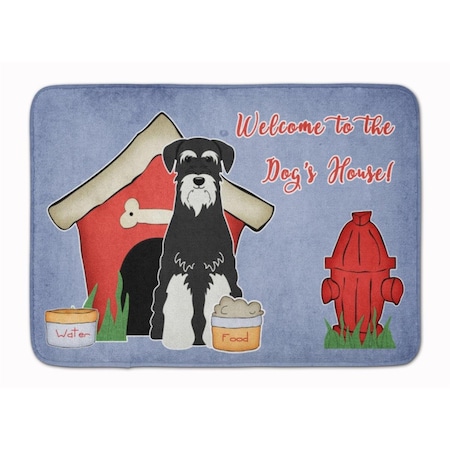 Carolines Treasures Dog House Standard Schnauzer Machine Washable Memory Foam Mat BB2787RUG